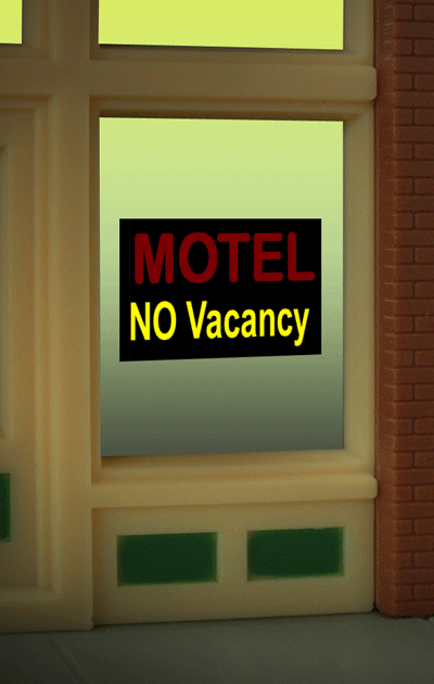 502-8975  -  Window Sign Motel/No Vac