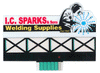 502-9382  -  Anmtd blbrd IC Sparks med - N Scale