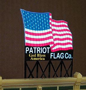 502-9482  -  Anmtd blbrd Patriot med - N Scale