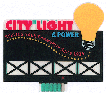 502-9282  -  Anmtd blbrd City Lght med - N Scale
