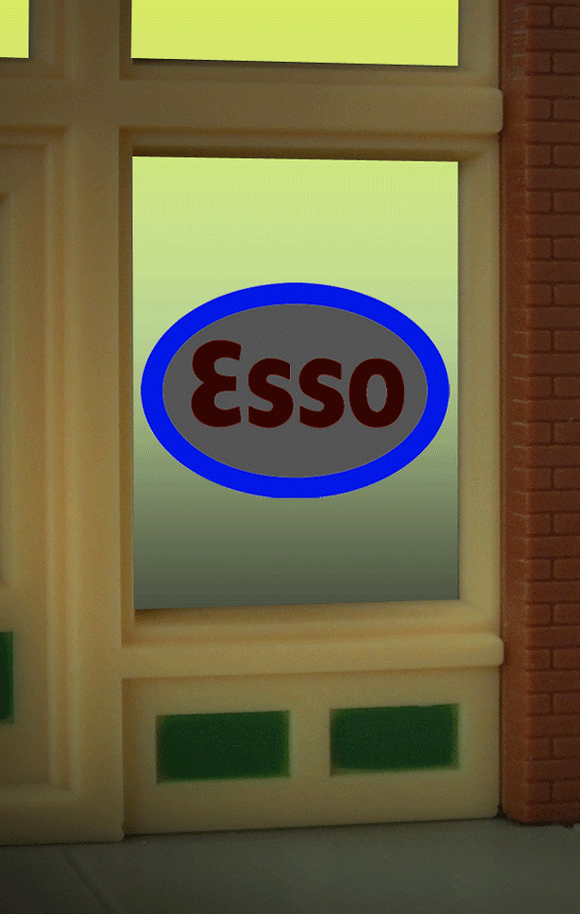 502-9030  -  Window Sign Esso