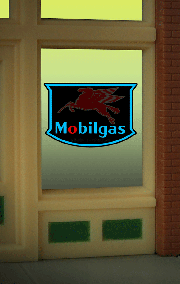 502-9025  -  Window Sign Mobilgas