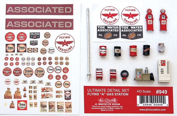 361-949  -  Flying "A" Gas Detail Set - HO Scale