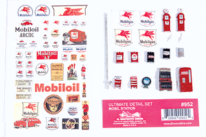 361-952  -  Ult Detail Set Mobil Gas - HO Scale