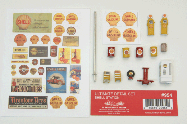 361-954  -  Ult Detail Set Shell Gas - HO Scale