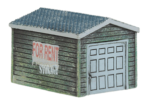 353-6360  -  Single-Car Garage Wood - N Scale