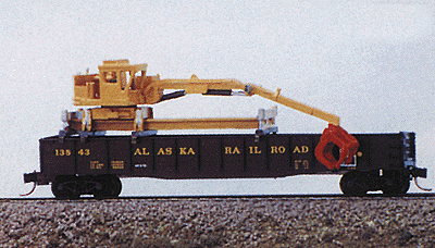 623-2081  -  MOW Gondola crane - N Scale
