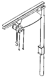 683-214  -  I-Beam Crane Hoist - HO Scale