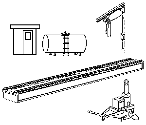 683-1211  -  Yard Diesel Maint Fclty - N Scale