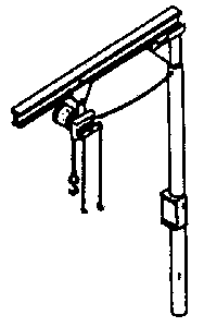 683-1214  -  I beam crane hoist - N Scale