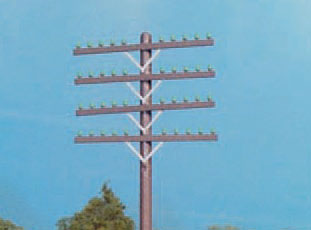 628-31  -  Telephone crossarms   72/ - HO Scale