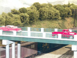 628-121  -  50' Wrght Iron Hwy Ovrpss - HO Scale