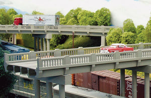 628-102  -  50' Highway Overpass w/Pr - HO Scale