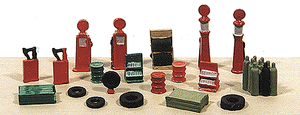 623-2181  -  Deluxe Gas Station Detail - N Scale