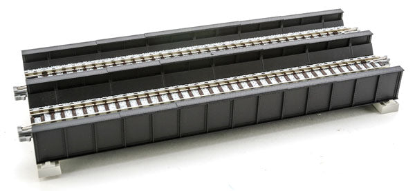 381-20458  -  Dbl-Track Brdg 186mm Blk - N Scale