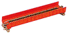 381-20450  -  Sgl-Plt Grdr Bdg 7.3" Red - N Scale