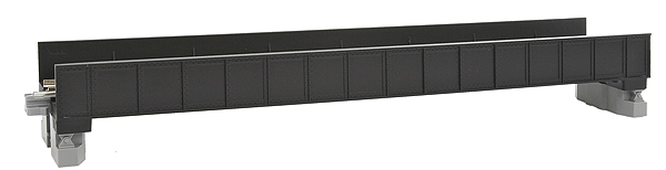 381-20454  -  Sgl-Plt Grdr Bdg 7.3" Blk - N Scale