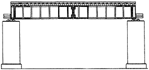 381-20464  -  Deck Girder Bridge black - N Scale