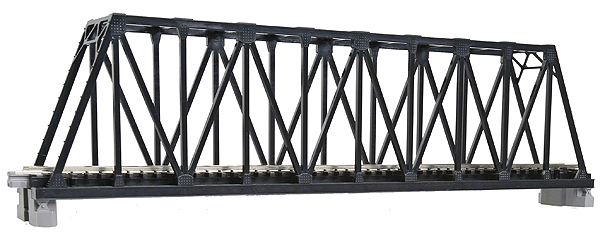 381-20434  -  Sngl-Truss Brdg 9.75" Blk - N Scale