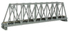 381-20432  -  Sngl-Truss Brdg 9.75" Gry - N Scale