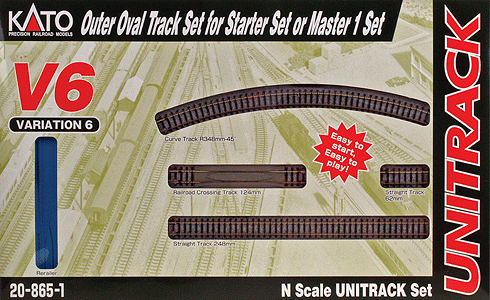 381-208651  -  V6 Outside Loop Track Set - N Scale
