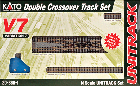 381-208661  -  V7 Dbl-Trk Crossover Set - N Scale