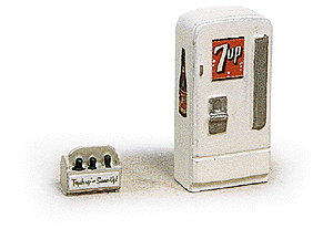 361-732  -  Soda Mchn Uprgt MixBrands - HO Scale