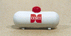 361-725  -  Sm Propane Tank white - HO Scale