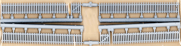 361-705  -  Picket Fence White 11" 2/ - HO Scale