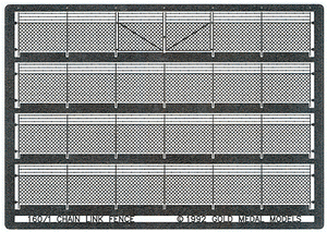 304-1601  -  Chain link fence w/gates - N Scale