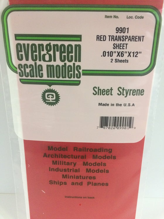 269-9901  -  Transparent Sheet Red 2/