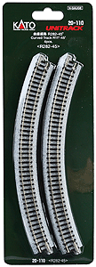 381-20110  -  Track Curved R282-45d 4/ - N Scale