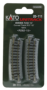 381-20111  -  Track curved R282-15D  4/ - N Scale