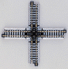 381-20320  -  Track Crossing 90-Degree - N Scale