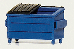 331-8003  -  Trash Dumpster Blue 3/ - HO Scale