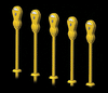 331-8005  -  Parking Meter Ylw 14/ - HO Scale