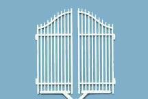 570-91470  -  Vrtcl Bar Fence Gate 2" - O Scale
