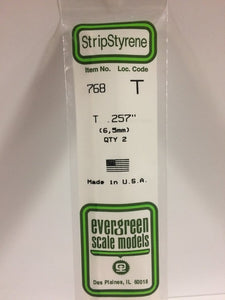 269-768  -  T Shape .257 x .085" 2/