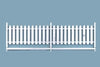 570-91457  -  Picket Fence 5/8 x 8" - HO Scale