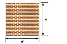 570-91613  -  Sht Brick .187" Red    2/ - O Scale