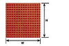 570-91750  -  Square Tile Red .050"  2/