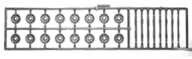 293-3004  -  Wheelset 33" Nonwrkng 8/ - HO Scale