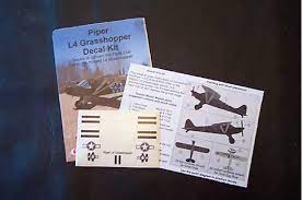 OMK-1090  -  L4 Grasshopper Decal Kit - HO Scale