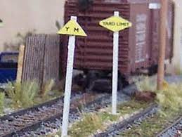OMK-3053  -  Yard Limit Signs 4pk - N Scale