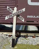 OMK-3054  -  Railway Crossing Sign 5 sets - N Scale