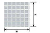 570-91745  -  Square Tile Clr .485"  2/