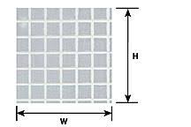 570-91745  -  Square Tile Clr .485"  2/