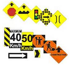 OMK-3012  -  Assorted Road Signs - N Scale