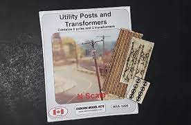 OMK-3099  -  Utility Poles 8pk - N Scale