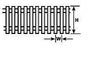 570-90463  -  Fence picket x26" - N Scale